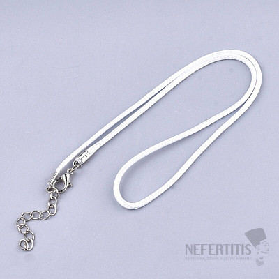 Waxed cord, white, 45 cm
