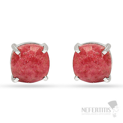 Rhodonite earrings silver Ag 925 ND-E105R