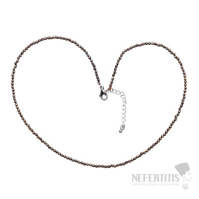 Pyrite cut necklace