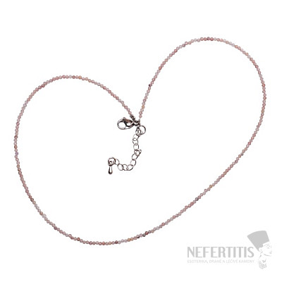Strawberry cut crystal necklace