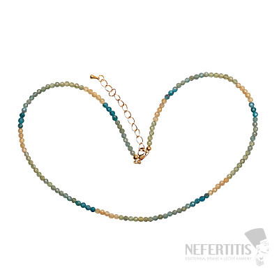 Apatite necklace extra cut beads 3 mm