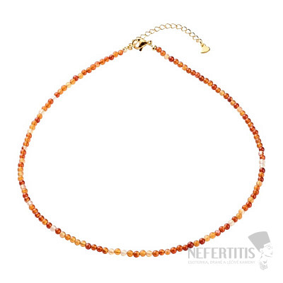 Carnelian bead necklace