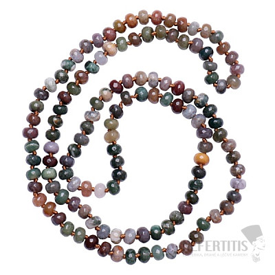 Agate Indian roundel necklace