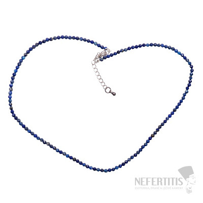 Lapis lazuli cut necklace 3.3 mm