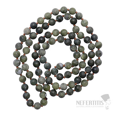 Jade green satin necklace