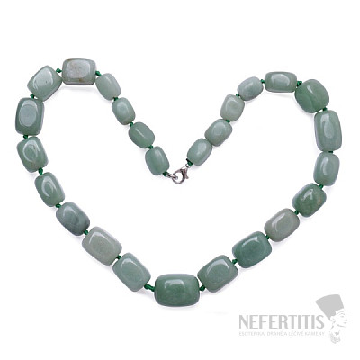 Aventurine necklace made of large boulders