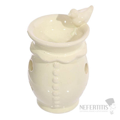 Ceramic aroma lamp Cream bird