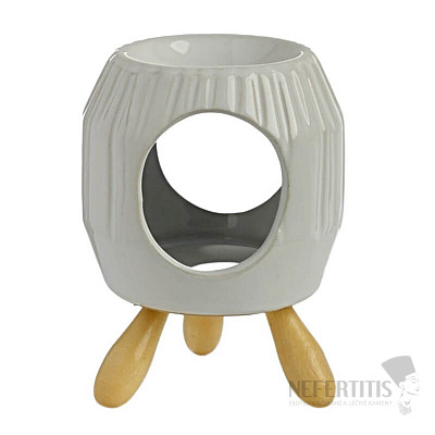 Aróma lampa keramická Biely oktagón