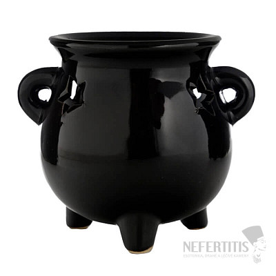 Aroma lampa keramická Černý kotlík