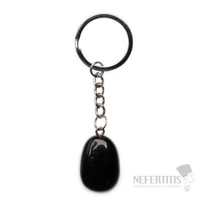 Schlüsselanhänger mit Obsidian