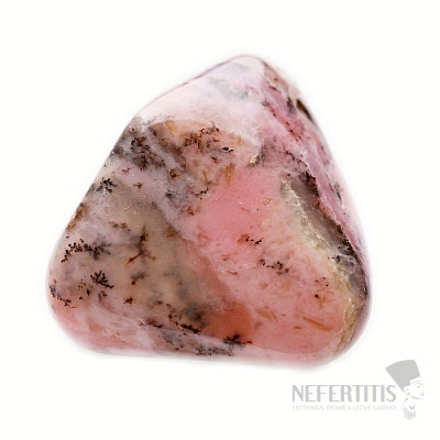 Pink tumbled opal