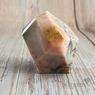 Pink opal tumbled point - obelisk 21