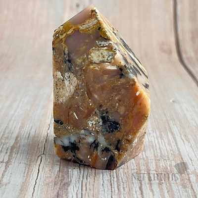 Pink opal tumbled point - obelisk 3