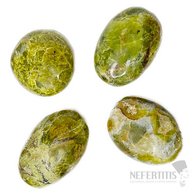 Opal green drummed oval Madagascar