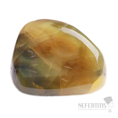 Yellow tumbled opal