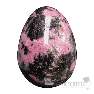 Rhodonite egg home decoration 6 cm