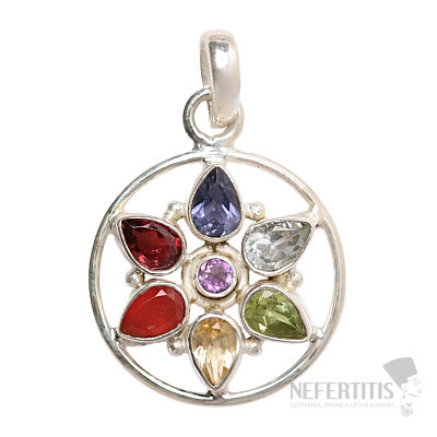 Stern im Kreis Chakra-Anhänger Ag 925 limitierte Kollektion II