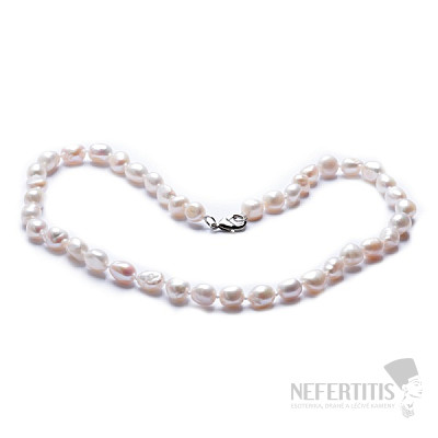 Dámský perlový náhrdelník bílé perly 10 mm