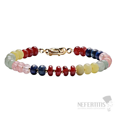 Grünes Aventurin-Armband gemischt mit Halbedelsteinen