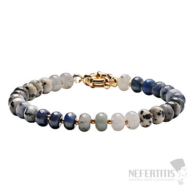 Lapislazuli-Armband Mix aus Halbedelsteinen