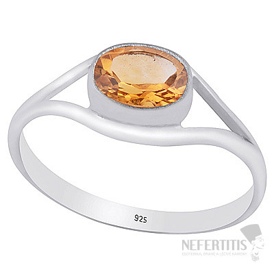 Silberring mit Citrin