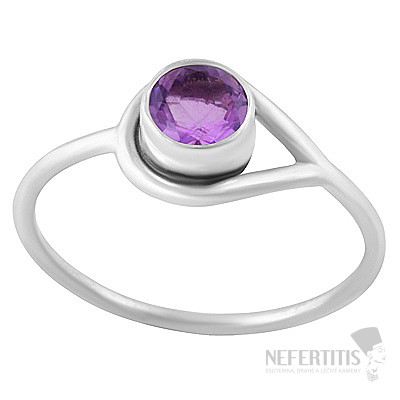 Silberring mit Amethyst