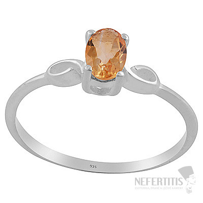 Silberring mit Citrin