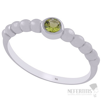 Silberring mit Olivin