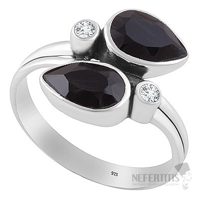 Silberring mit Onyx