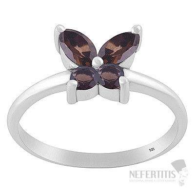 Strieborný prsteň so záhnedou