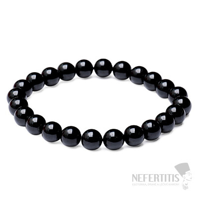 Tourmaline black beaded beaded bracelet