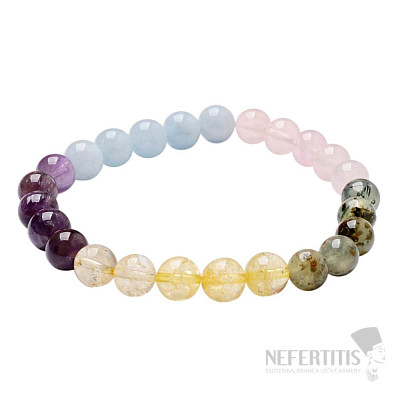 Designer bracelet 5 gems 8 mm RB Design 207