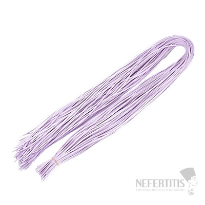 Lilac leather strap 1 m