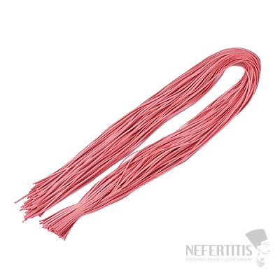 Leather strap light coral color 1 m
