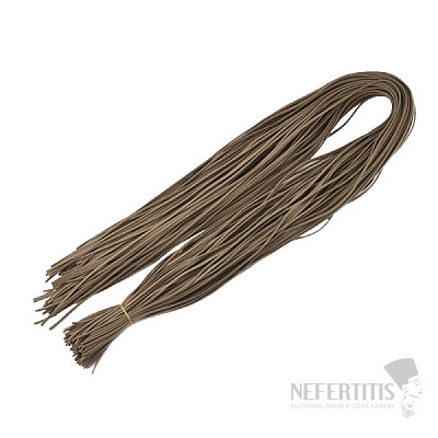 Leather strap color camel brown 1 m