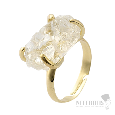 Ring for the witch Lemon quartz