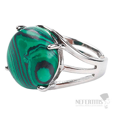 Malachite ring adjustable size