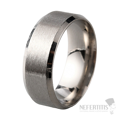 Herren Stahlring Silber Basis