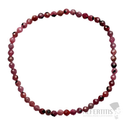 Ruby bracelet extra AA quality cut beads