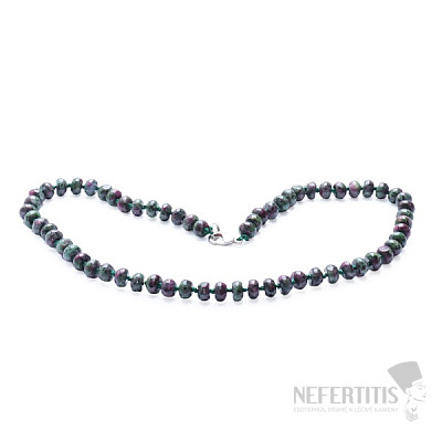 Ruby in zoisite roundel necklace