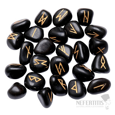 Set of Black Agate Runestones