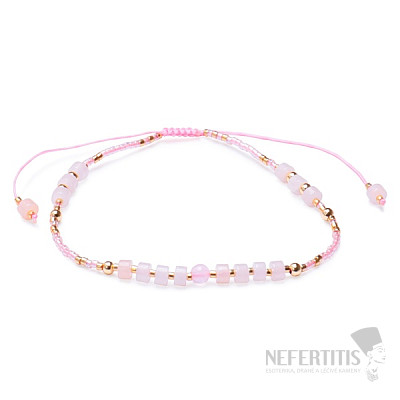 Fashion bracelet with rosewood with Shamballa clasp