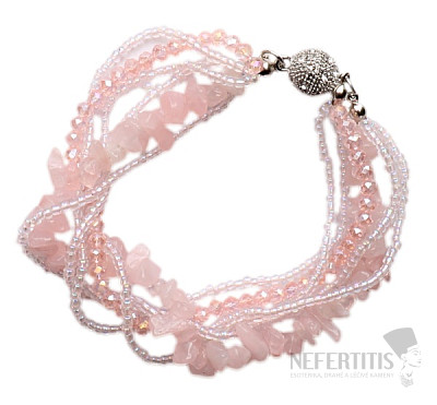 Roses exklusives Armband mit glitzernden Perlen