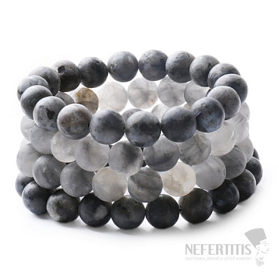 Set of four bracelets - labradorite, smoky crystal