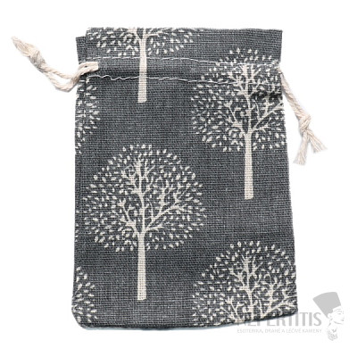 Canvas bag with trees 10x14 cm