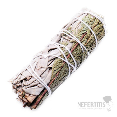White sage and cedar smoking bundle small 10 cm