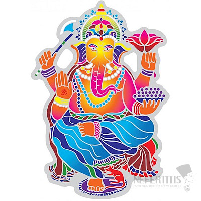 Dekorativer Aufkleber mit tanzendem Ganesha
