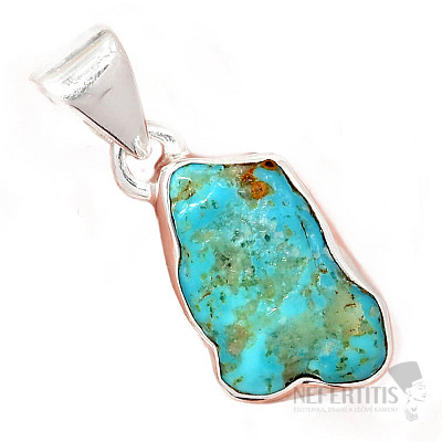Turquoise blue pendant silver Ag 925 P1402