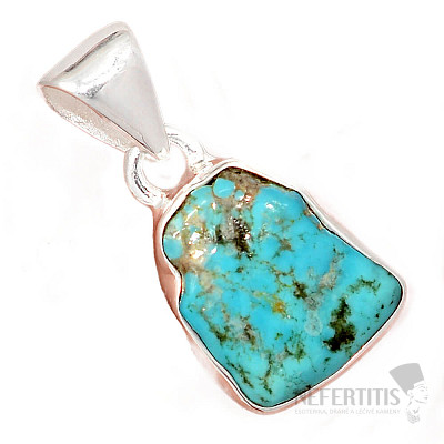 Tyrkys modrý přívěsek stříbro Ag 925 P1408