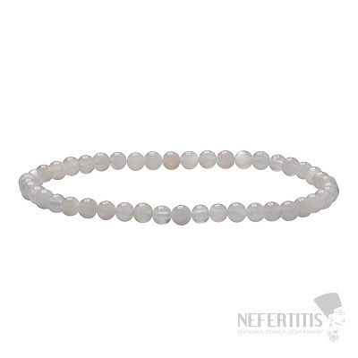 Moonstone white AA quality bead bracelet 4 mm